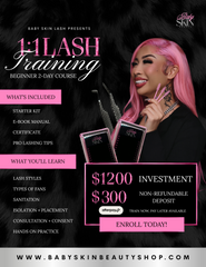 1:1 Lash Training 2-Day Course Deposit