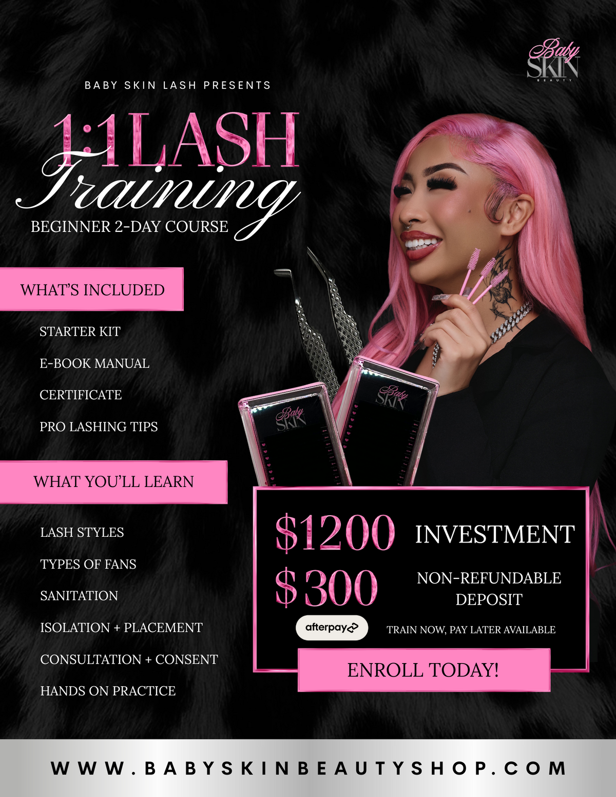 1:1 Lash Training 2-Day Course