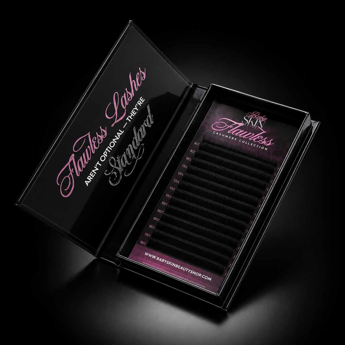 ‘FLAWLESS’ Cashmere Single Length Lash Trays
