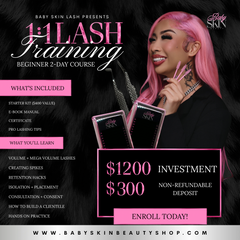1:1 Lash Training 2-Day Course Deposit